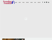 Tablet Screenshot of foundingfranklin.com